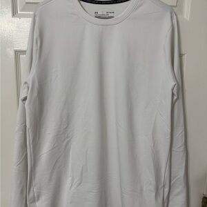Under Armour White Coldgear Long Sleeve Tee